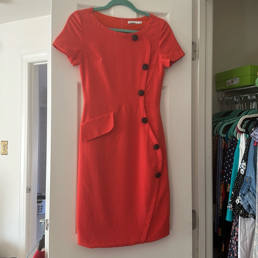 Adorable orange dress. 1950’s/1960s. Ones! Great condition!